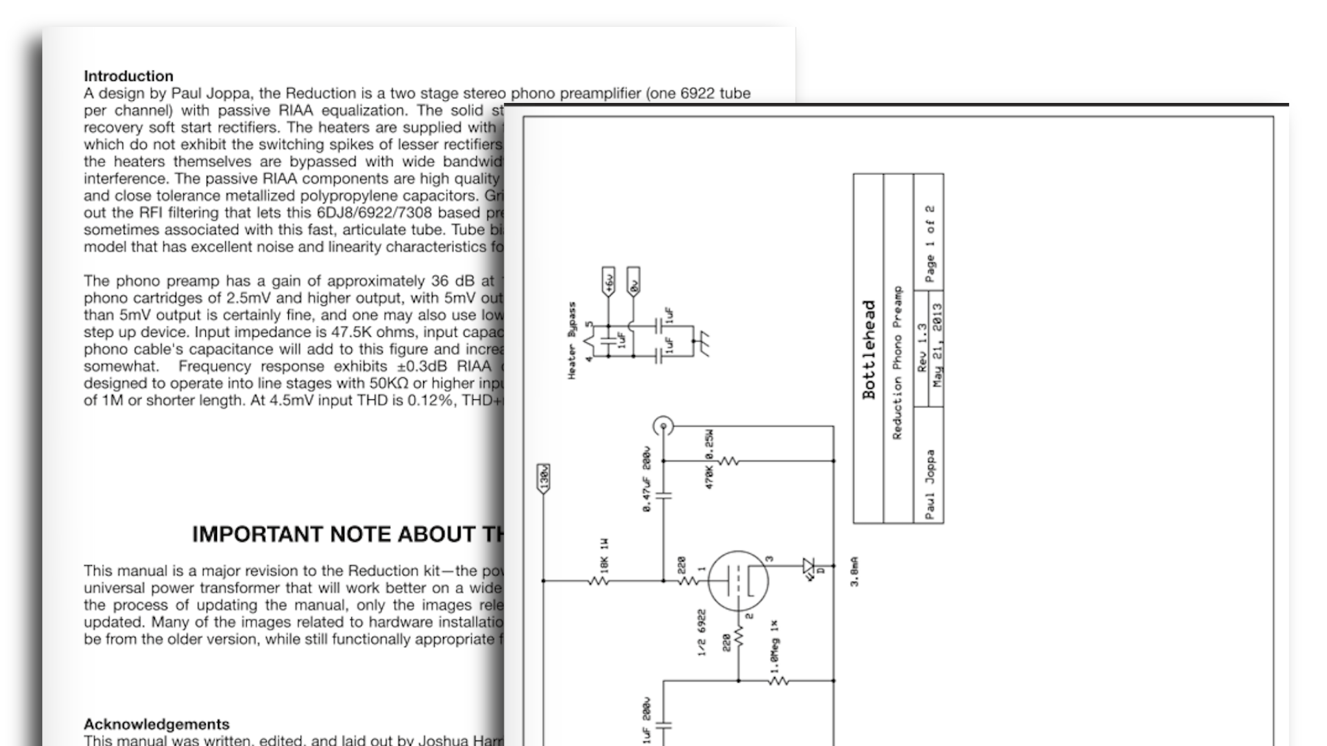 Screenshots of the product manual.