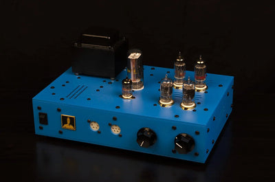 Bottlehead Stat Electrostatic Headphone Energizer in blue.